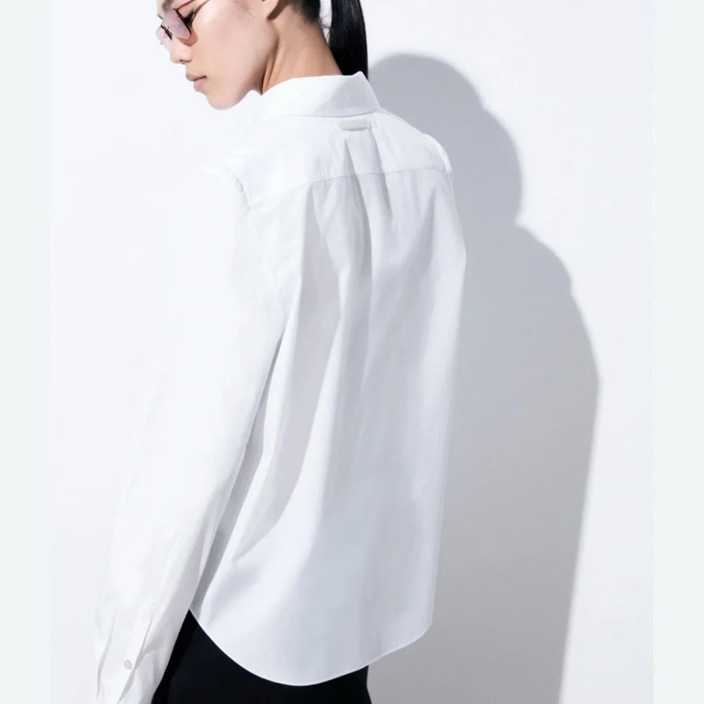 COS white cotton fitted shirt EUC size 40